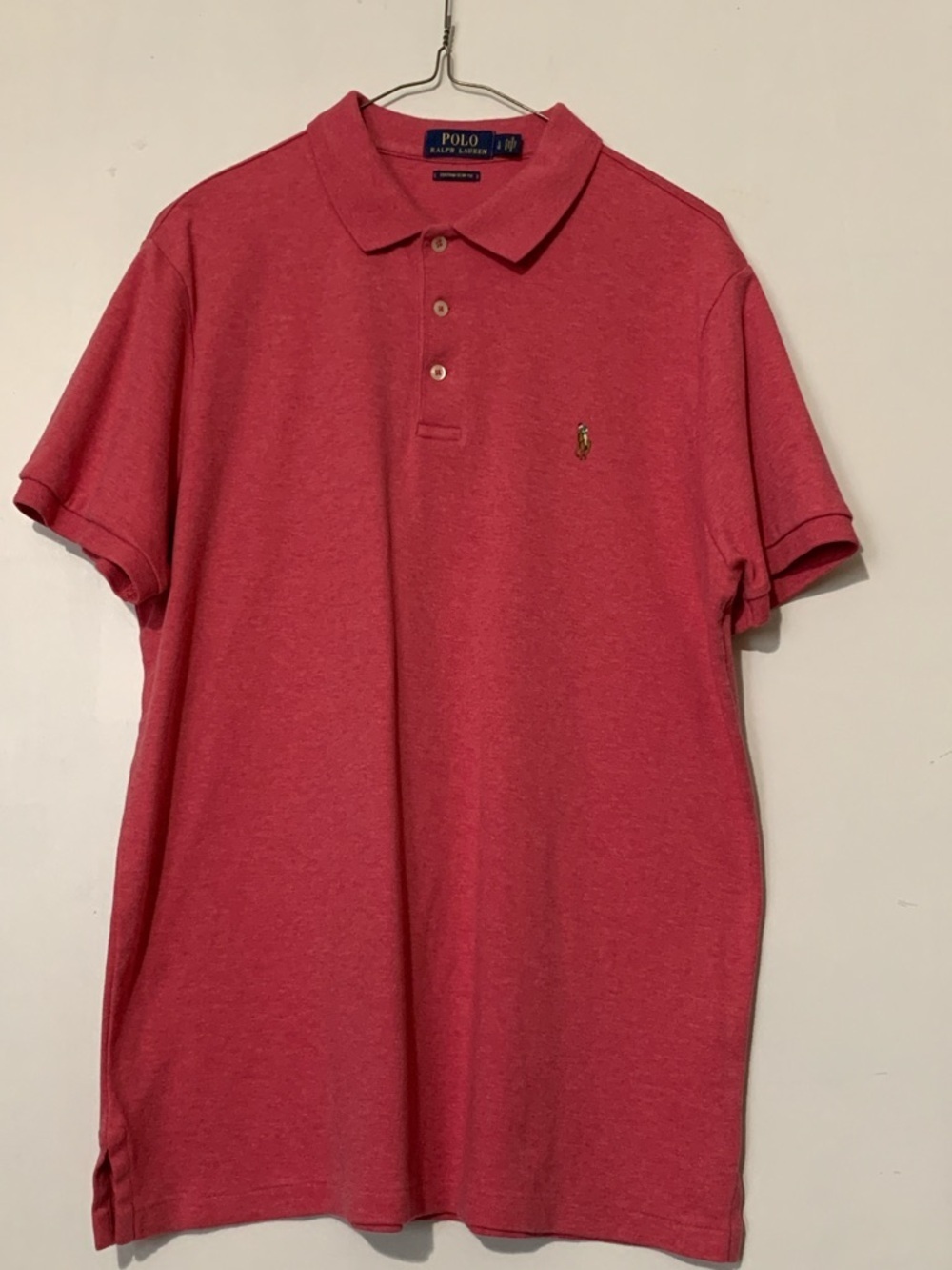 Ralph Lauren Men's Heathered Coral Polo Shirt